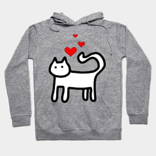 Valentines Day Cat Hoodie